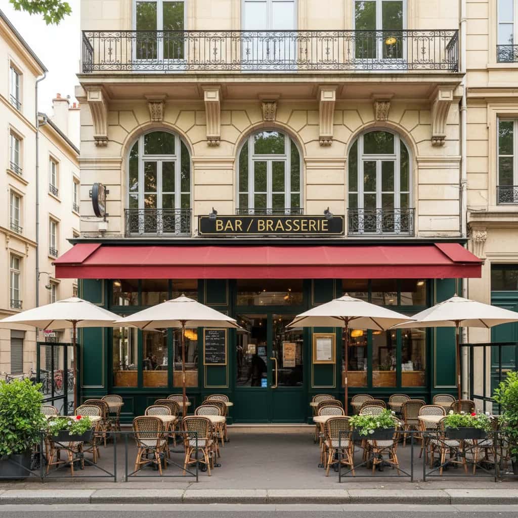 Bar-brasserie 115m² à Lyon : terrasse - licence IV