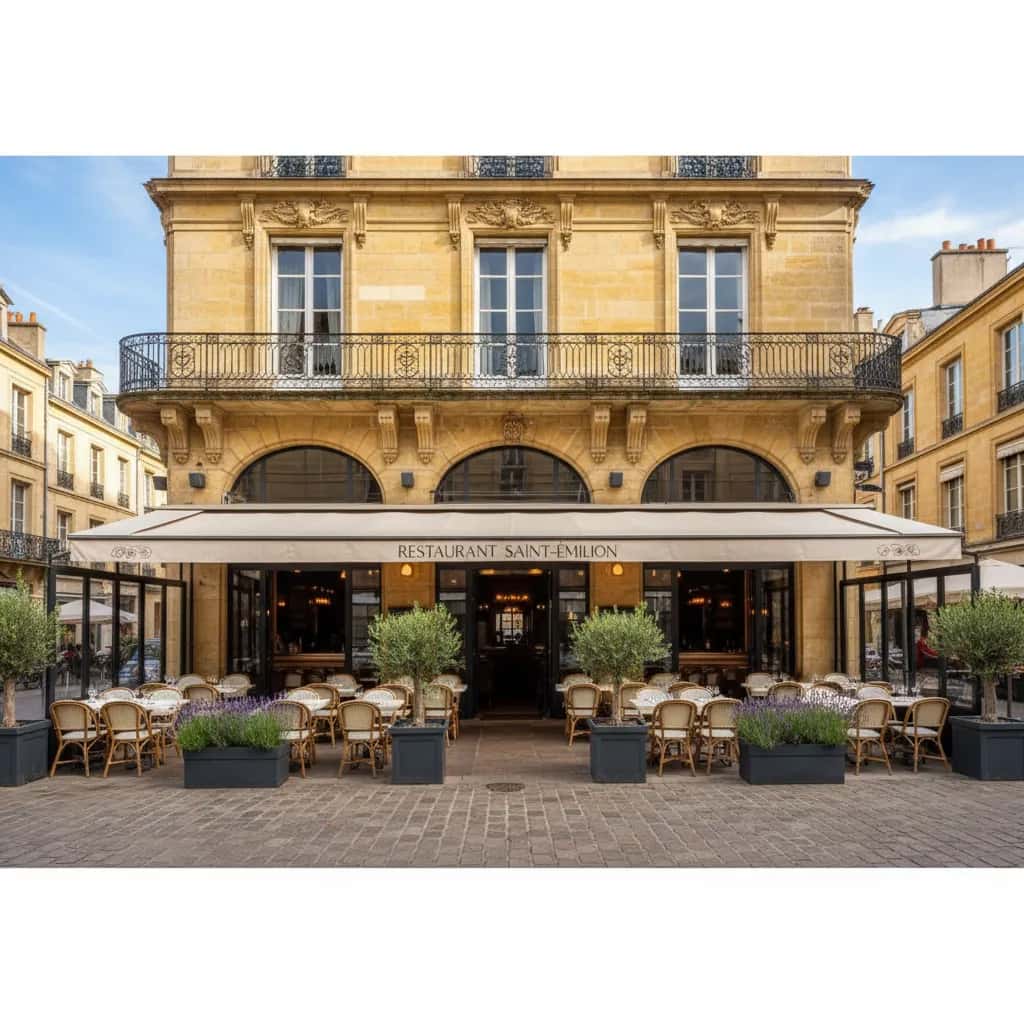 Restaurant 120m² à Bordeaux : terrasse