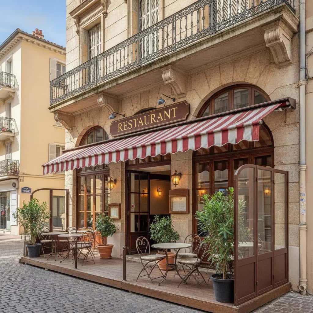 Restaurant 87m² à Nice : terrasse - licence IV