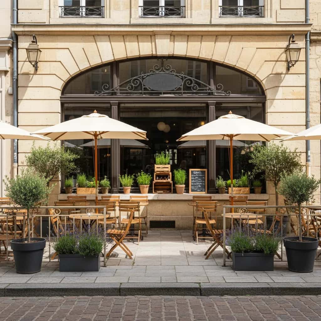 Restaurant 33m² à Angers : terrasse - licence IV