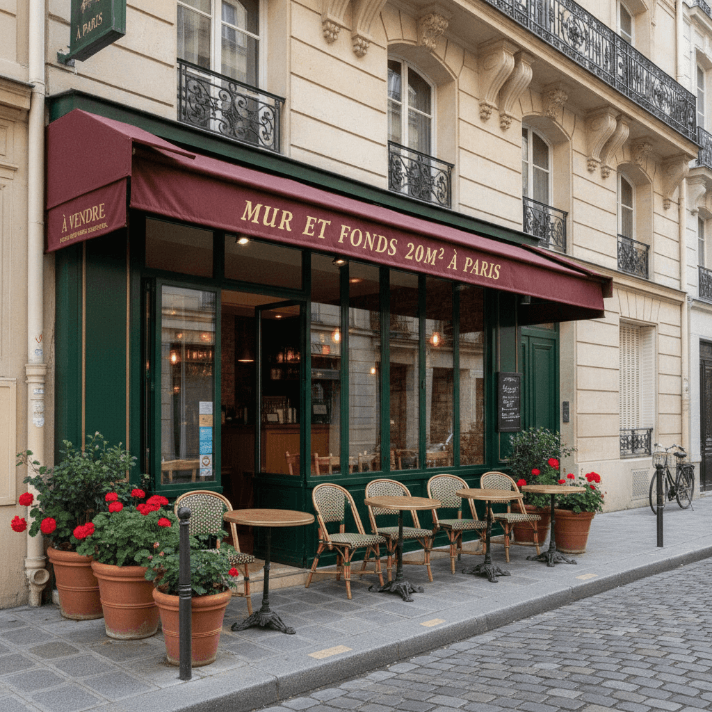 Murs et fonds 20m² à Paris