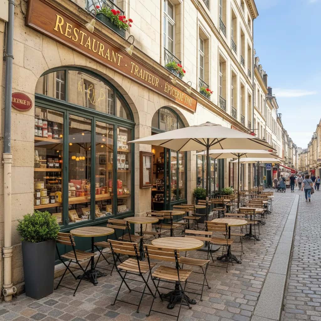 Restaurant 106m² à Angers : terrasse - licence IV