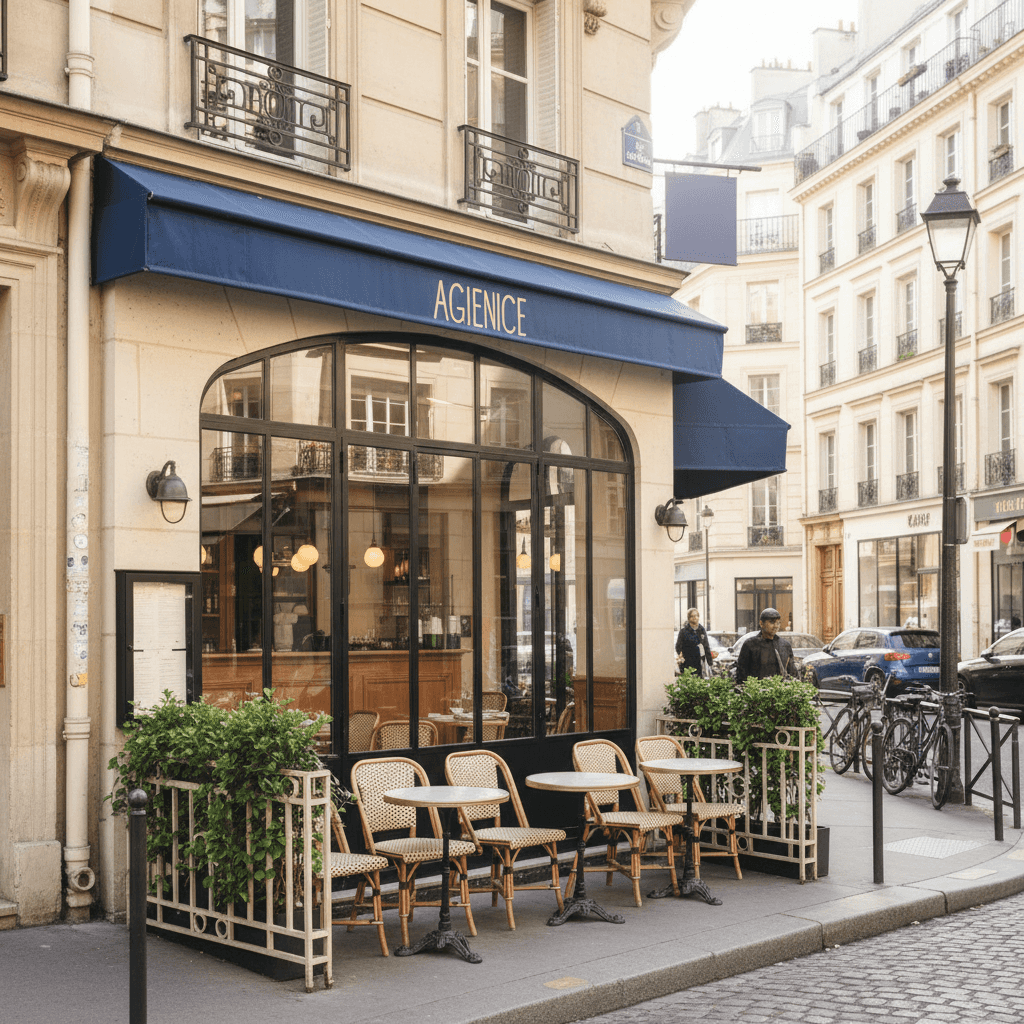 Restauration sans nuisance (Pas de conduit, réchauffage) 10 couverts à Paris : terrasse