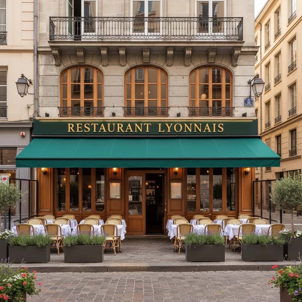 Restaurant 110m² à Lyon : terrasse - extraction