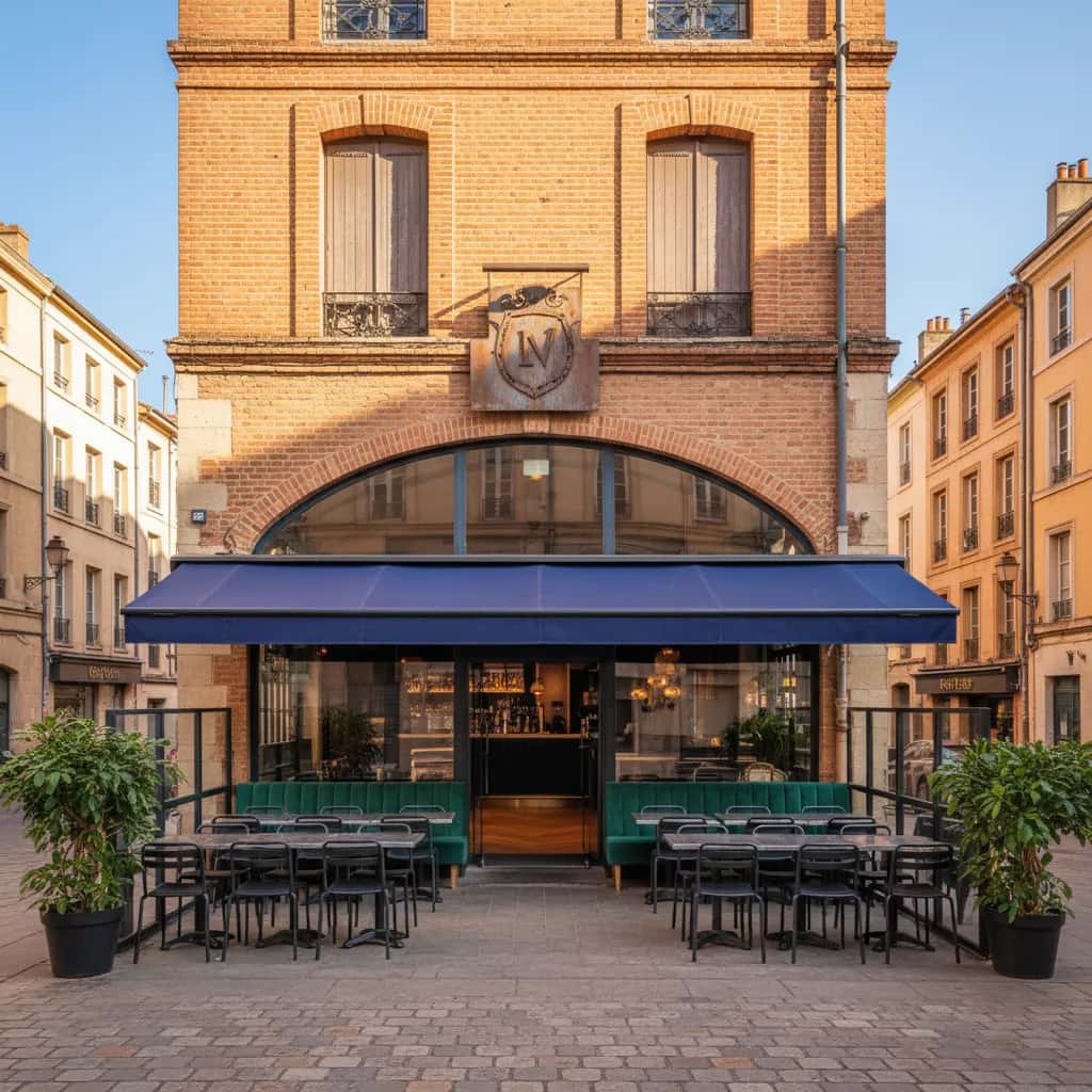 Bar-brasserie 120m² à Toulouse : terrasse - licence IV