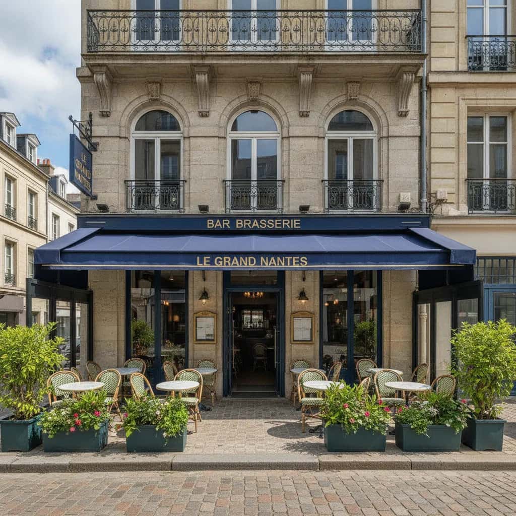 Bar-brasserie 98m² à Nantes : terrasse - licence IV