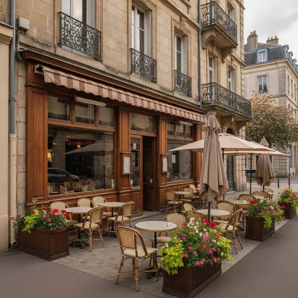Restaurant 95m² à Nantes : terrasse - extraction