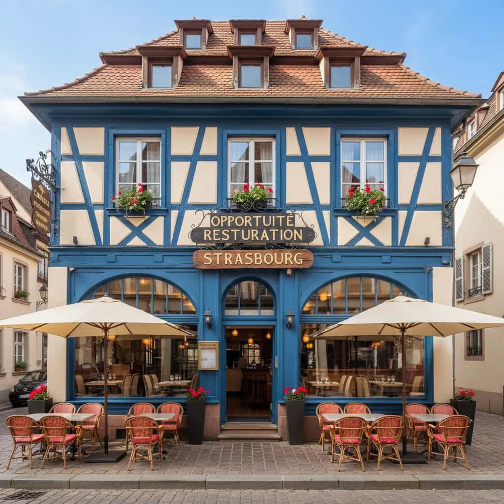 Restaurant 1100m² à Strasbourg : terrasse - licence IV
