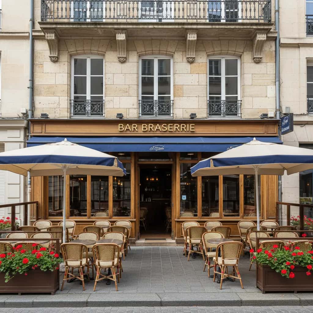 Bar-brasserie 50m² à Nantes : terrasse - licence IV