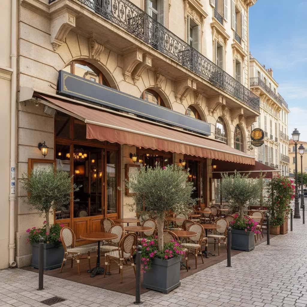 Bar-brasserie 80m² à Nice : terrasse - licence IV