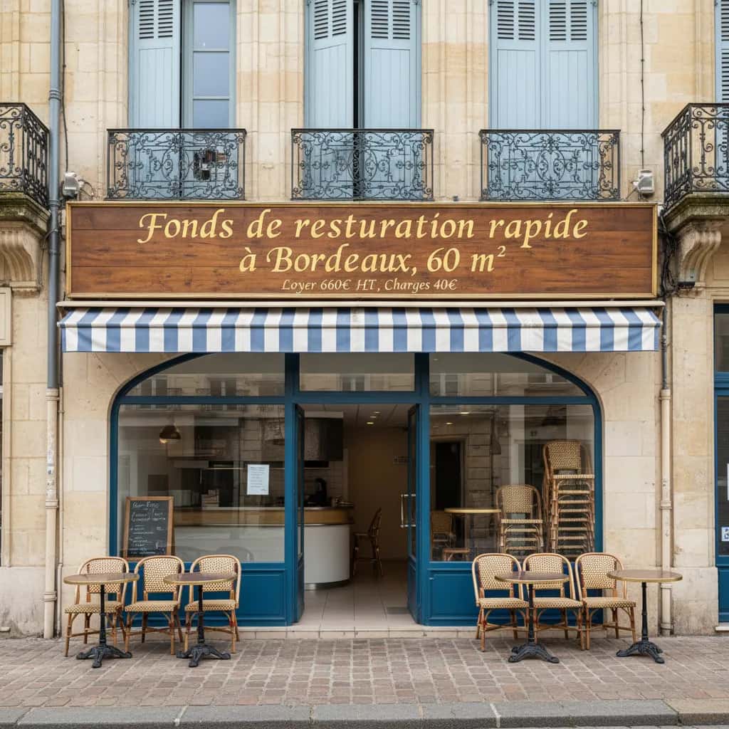 Fast-food 60m² à Bordeaux : extraction - cuisine équipée