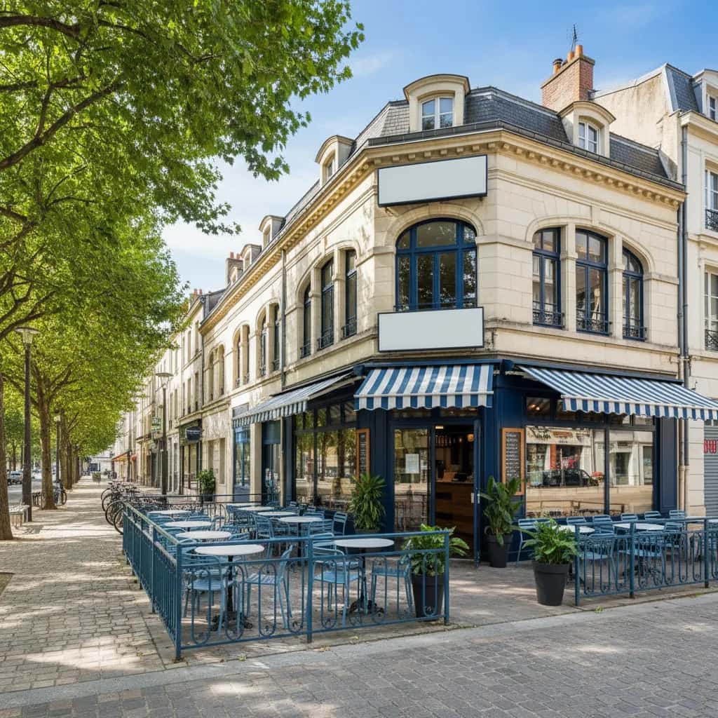 Fast-food 224m² à Nantes : terrasse - licence IV