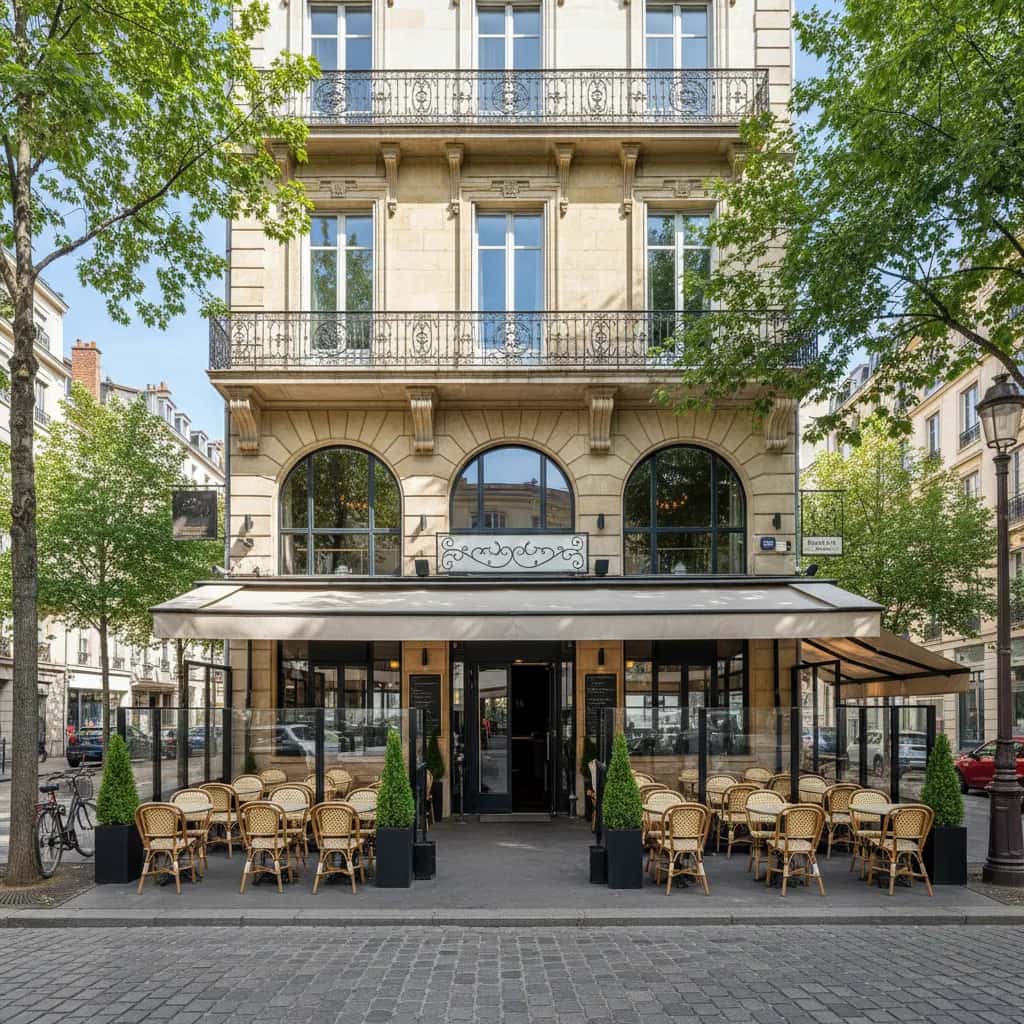 Restaurant 158m² à Lyon : terrasse - licence IV