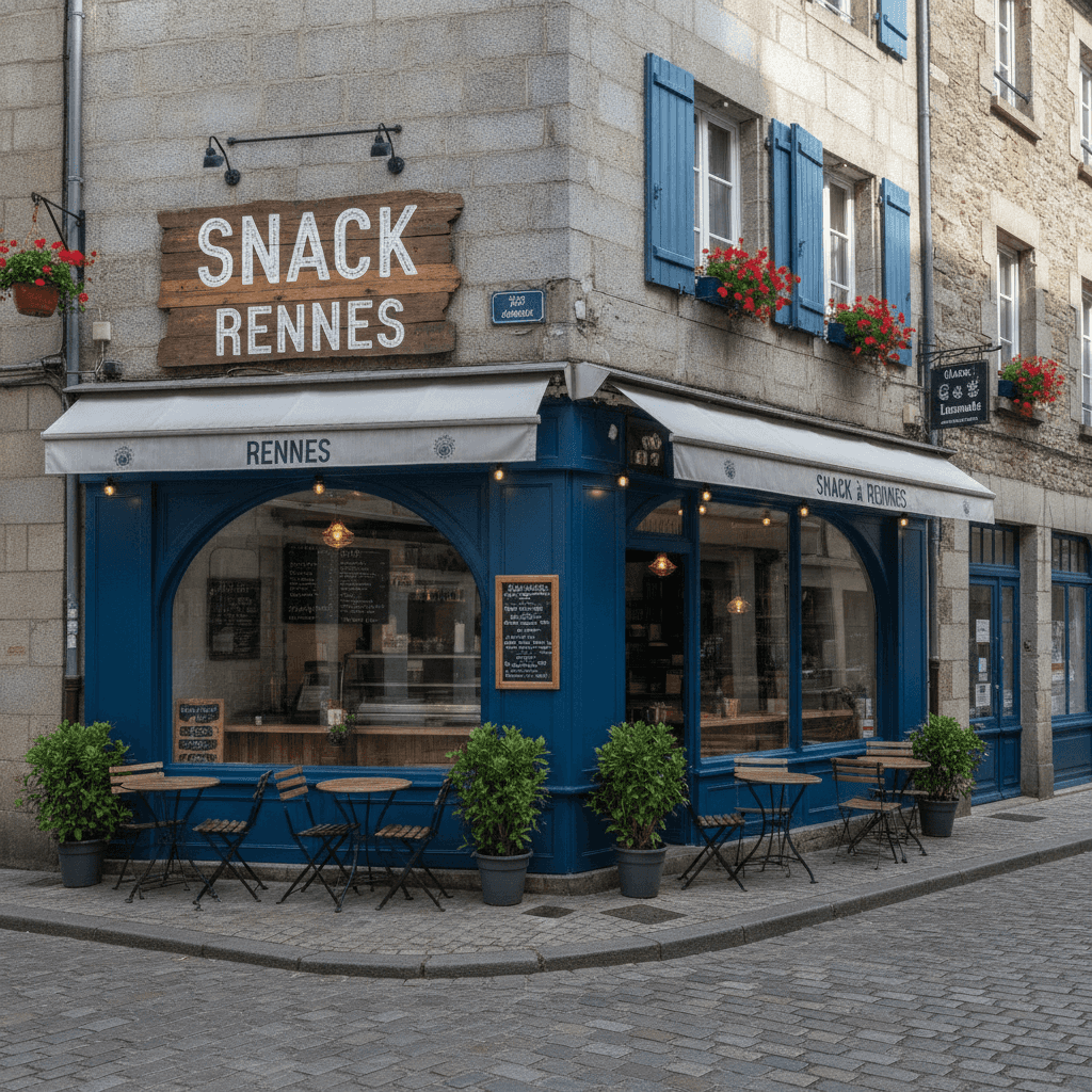 Snack à Rennes : terrasse