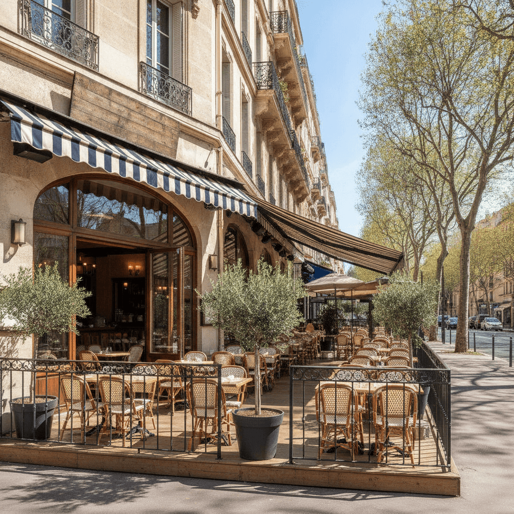 Restaurant 127m² à Marseille : terrasse - licence IV