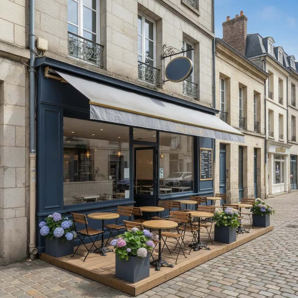 Fast-food 122m² à Nantes : terrasse - licence IV