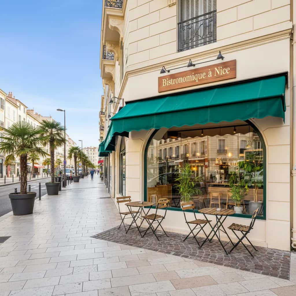 Restaurant 80m² à Nice : terrasse - licence IV