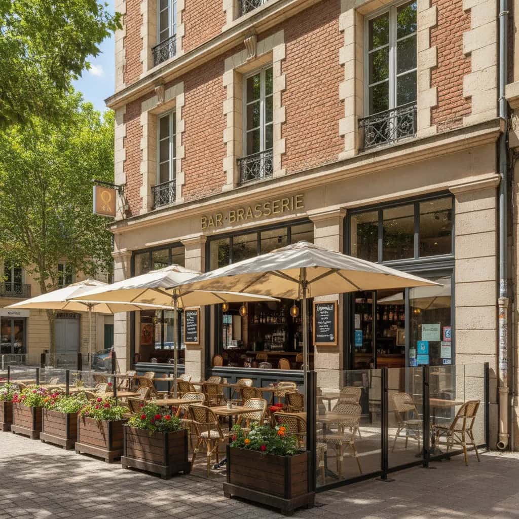 Bar-brasserie 150m² à Toulouse : terrasse - licence IV