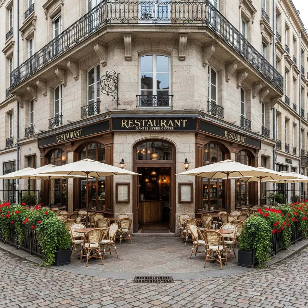 Restaurant 160m² à Nantes : terrasse - extraction