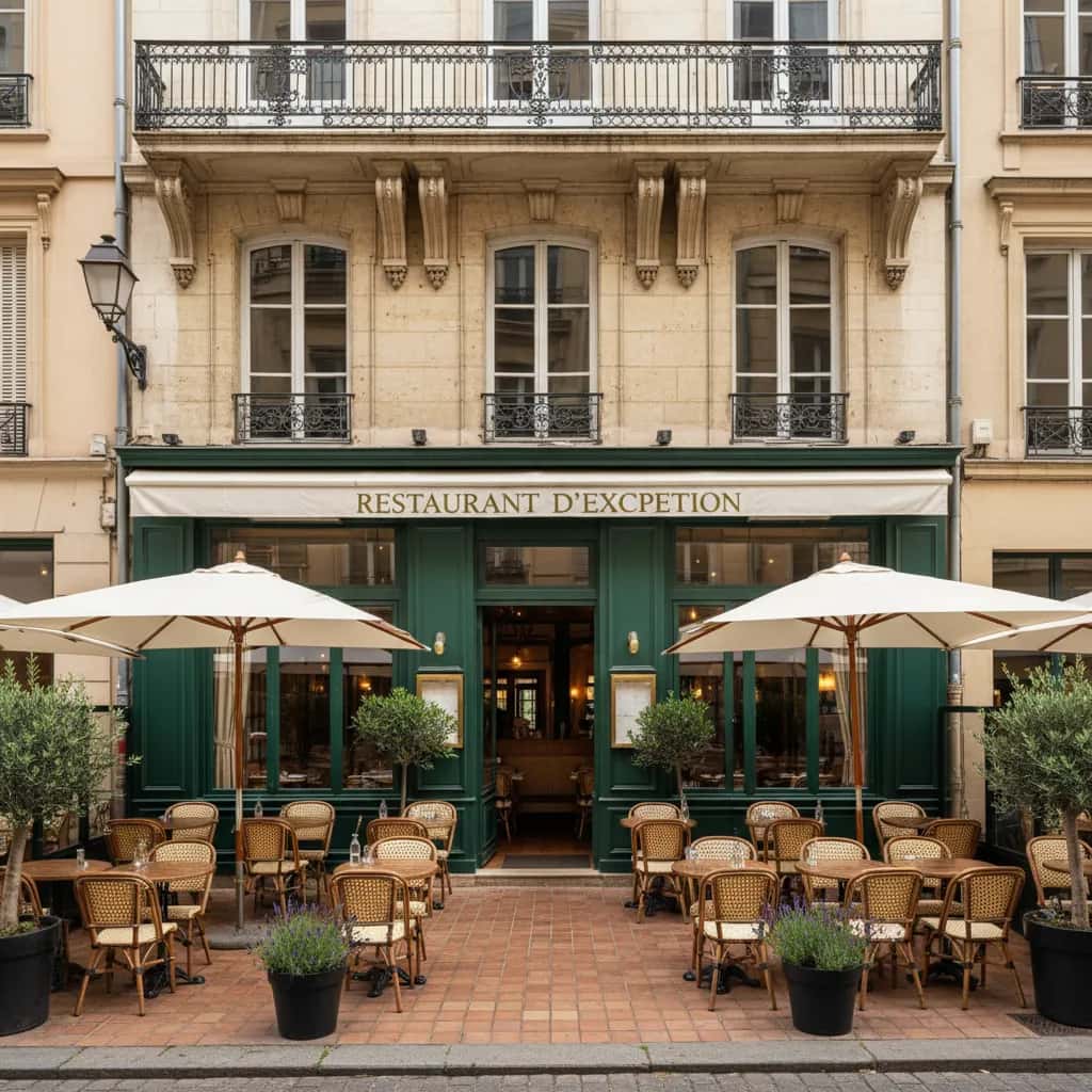 Restaurant 420m² à Lyon : terrasse - licence IV