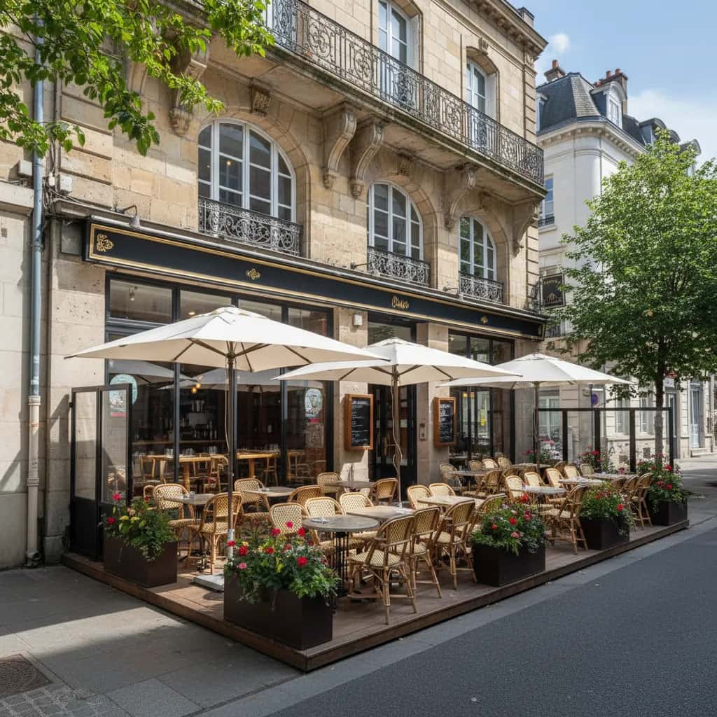 Restaurant 150m² à Nantes : terrasse - licence IV