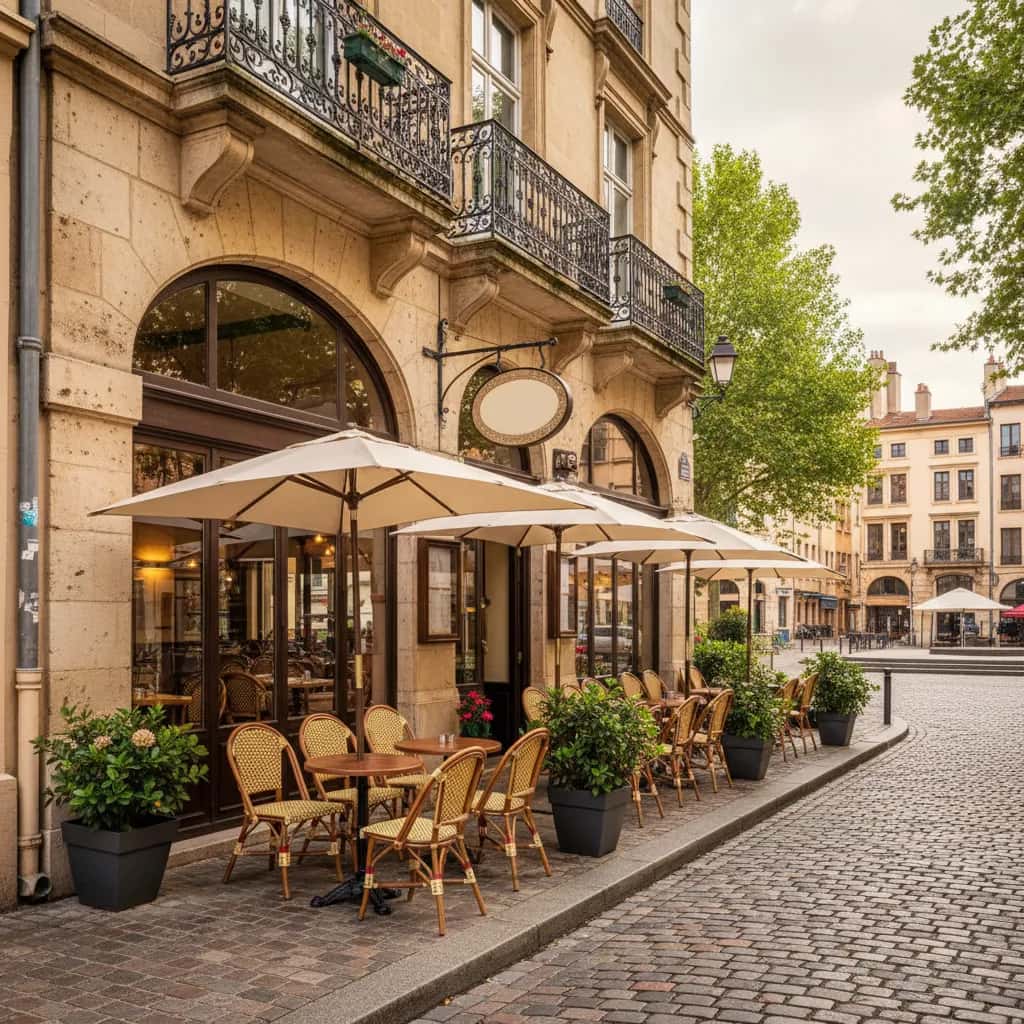 Restaurant 110m² à Lyon : terrasse - extraction