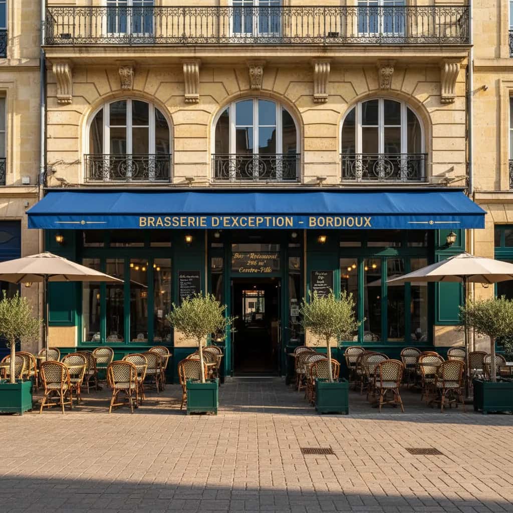 Bar-brasserie 296m² à Bordeaux : terrasse - licence IV