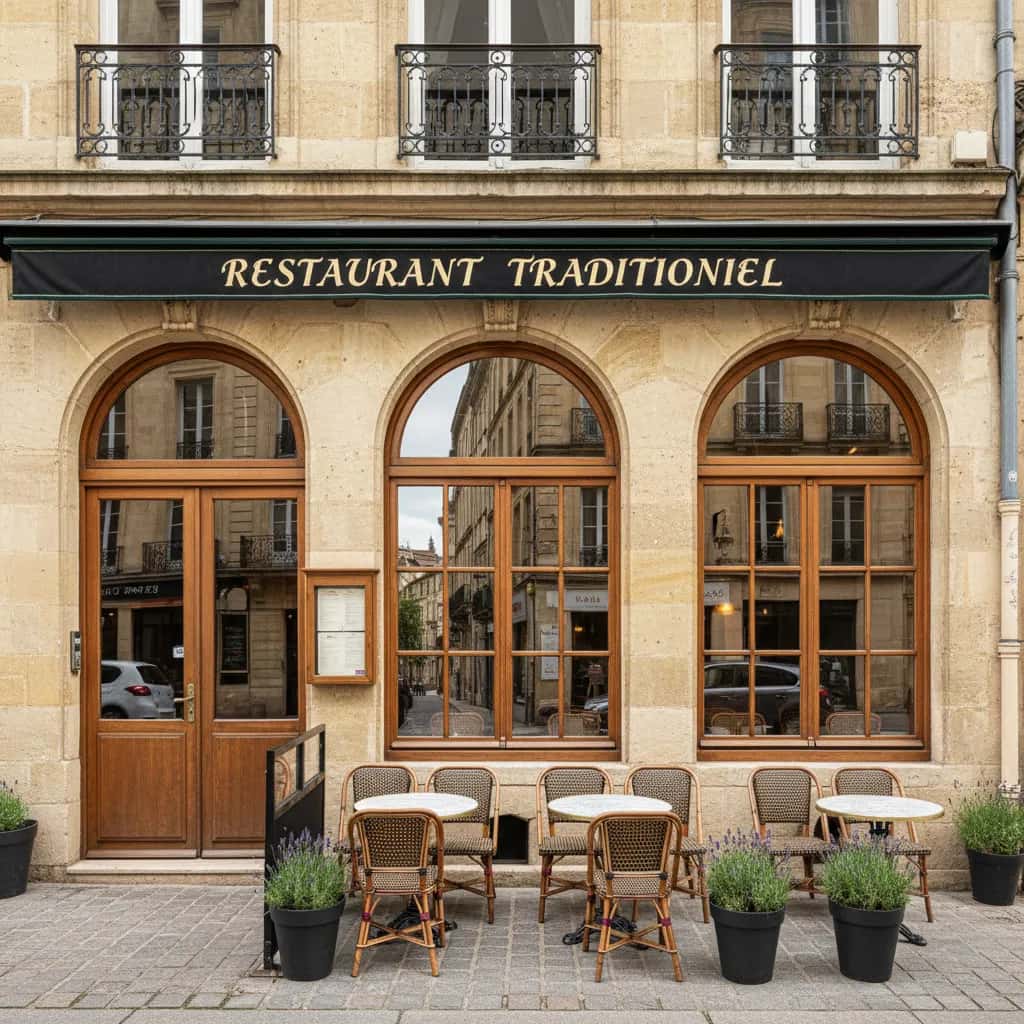Restaurant 110m² à Bordeaux : terrasse - extraction