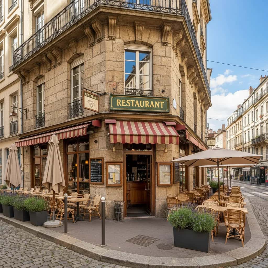 Restaurant 105m² à Lyon : terrasse - licence IV