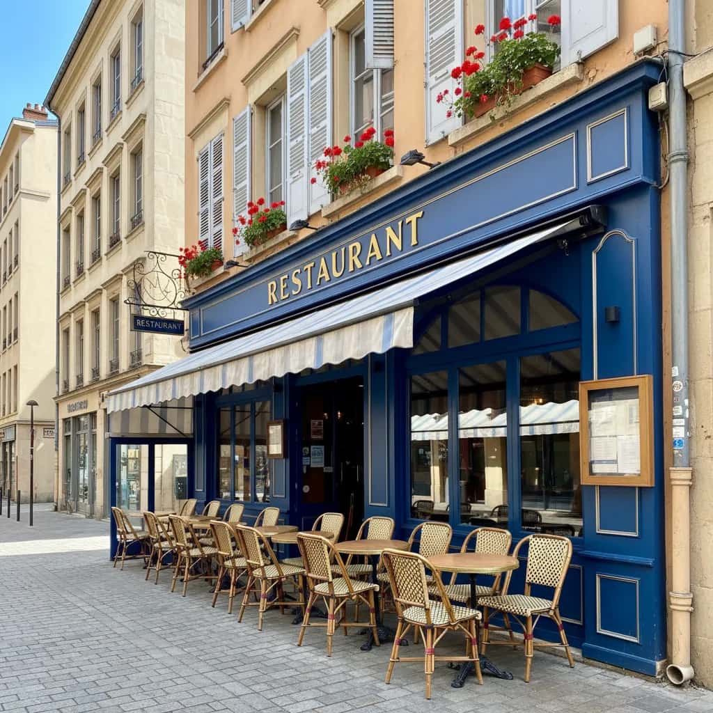 Restaurant 90m² à Lyon : terrasse - licence IV