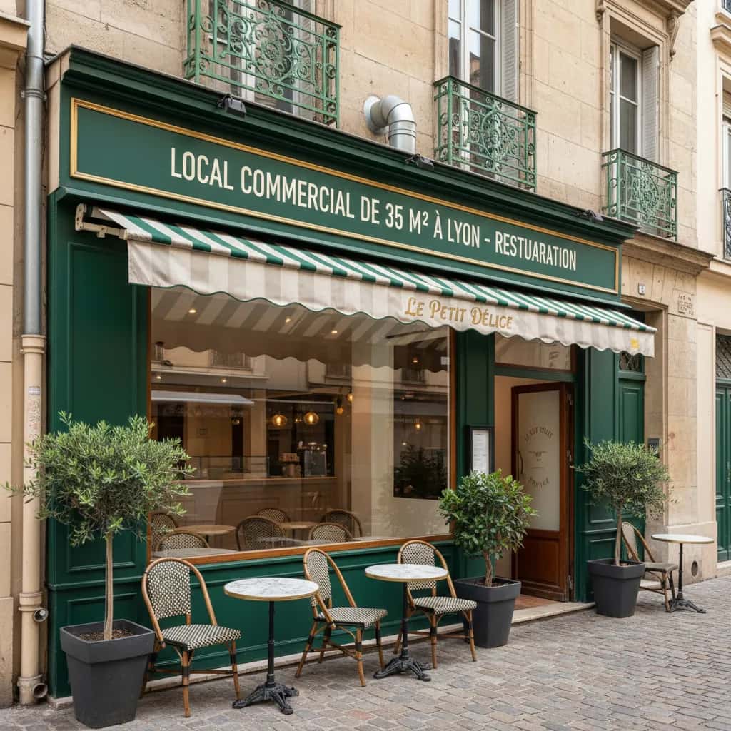 Local commercial de 35 m² à Lyon - Restauration