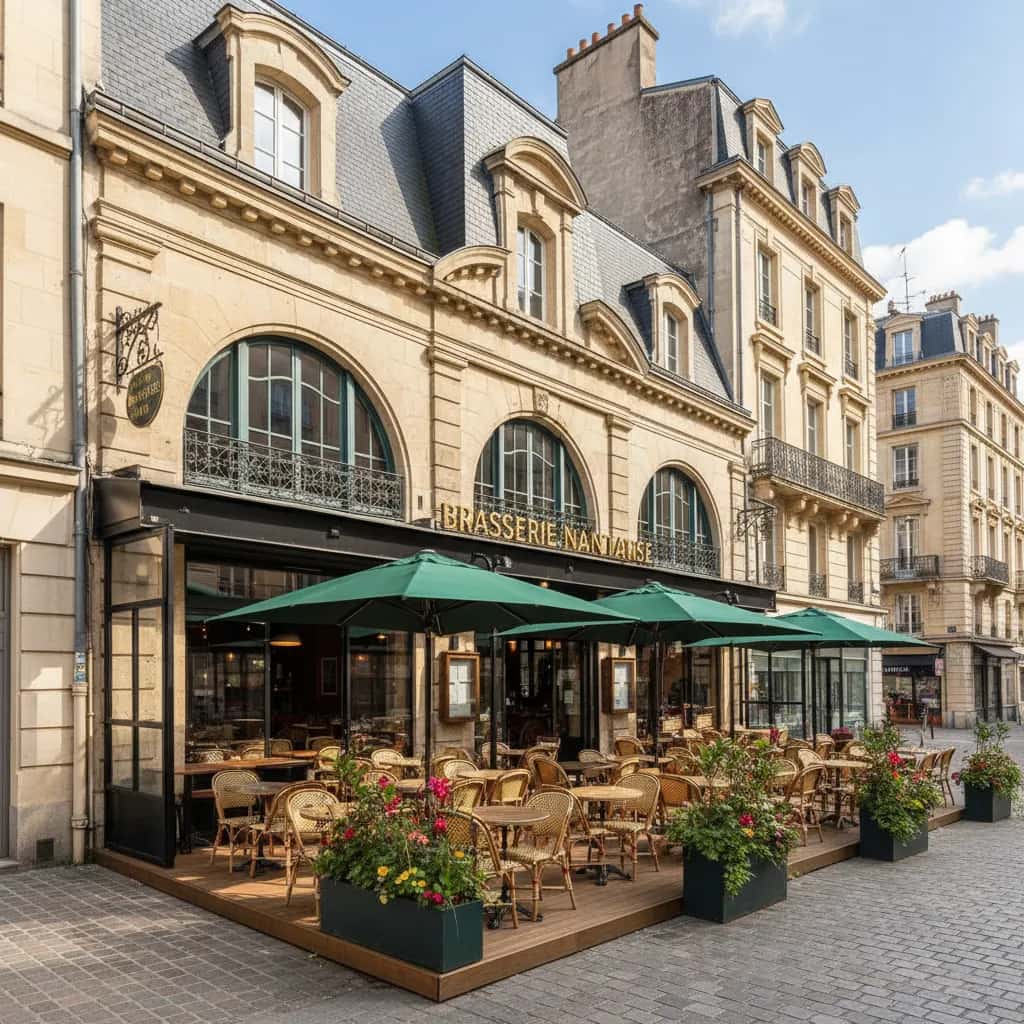 Bar-brasserie 500m² à Nantes : terrasse
