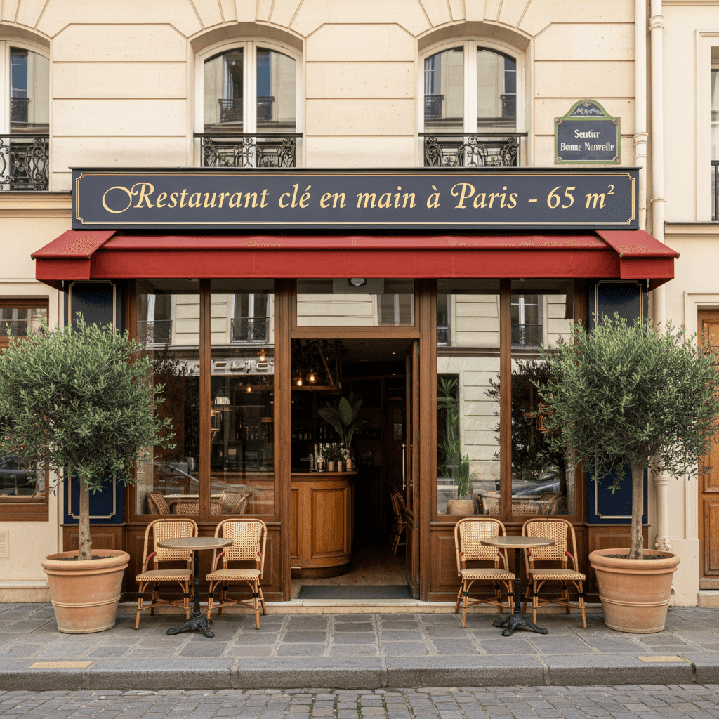 Restaurant clé en main à Paris - 65 m²