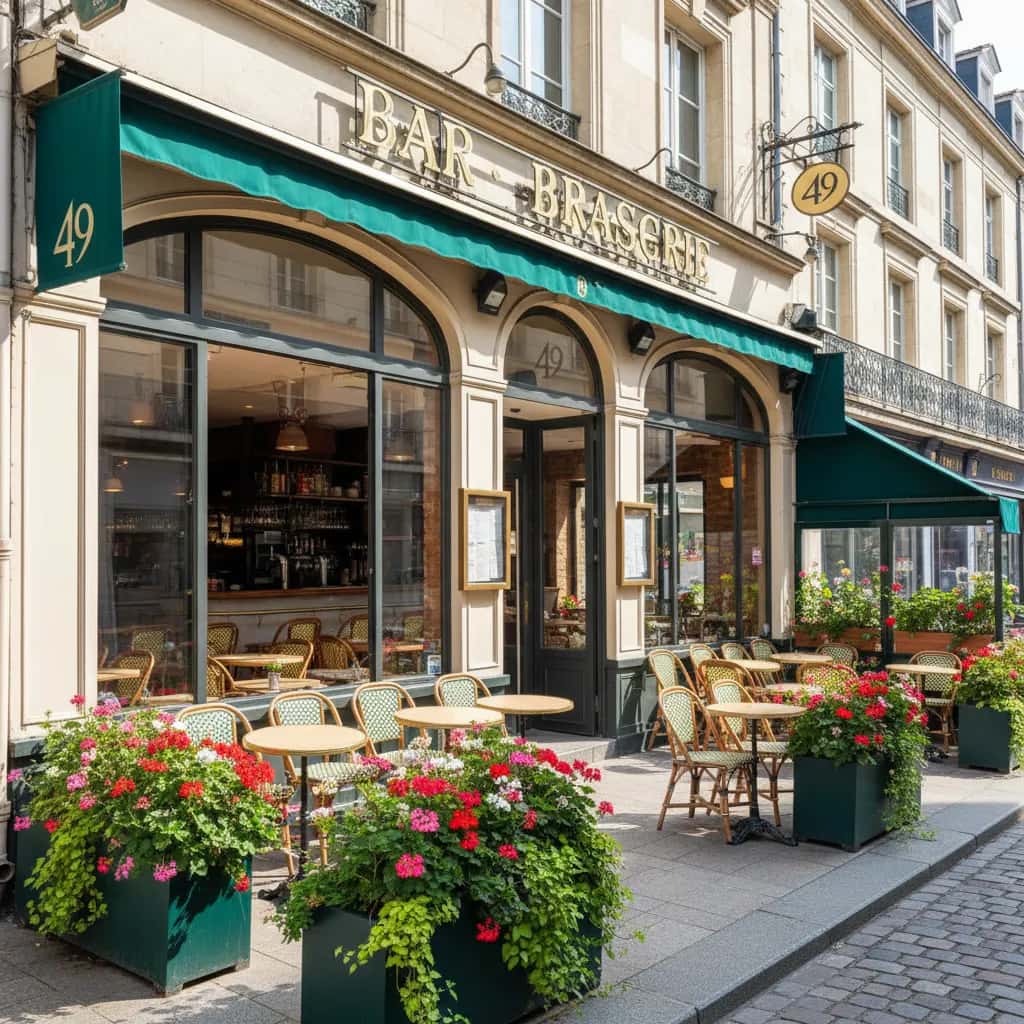 Bar-brasserie 450m² à Angers : terrasse - licence IV