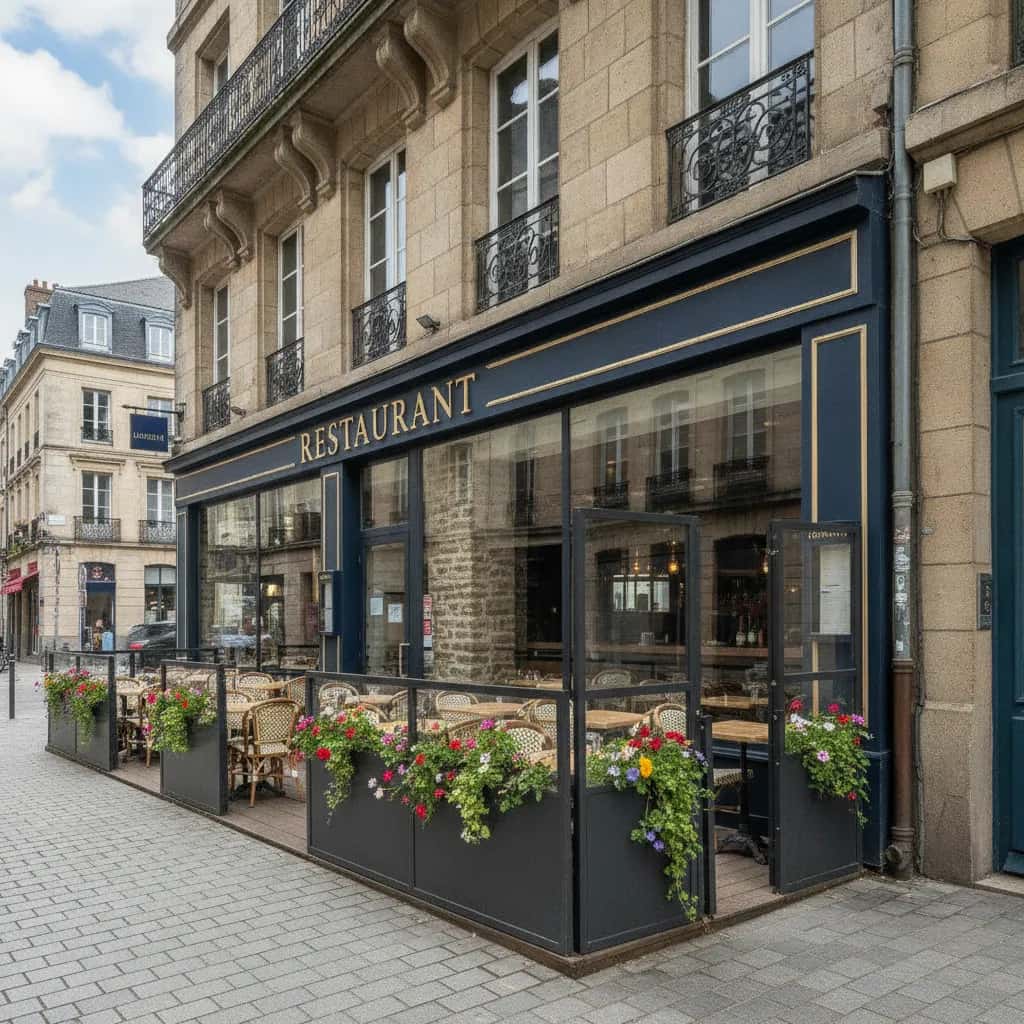 Restaurant 160m² à Nantes : terrasse - licence IV