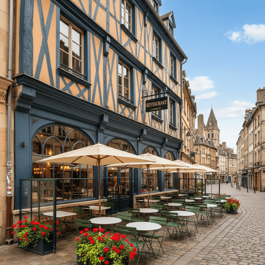 Restaurant à Rouen : terrasse - licence IV