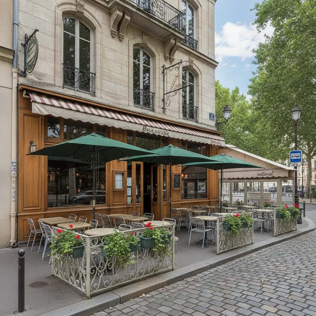 Bar-brasserie 140m² à Lyon : terrasse - licence IV