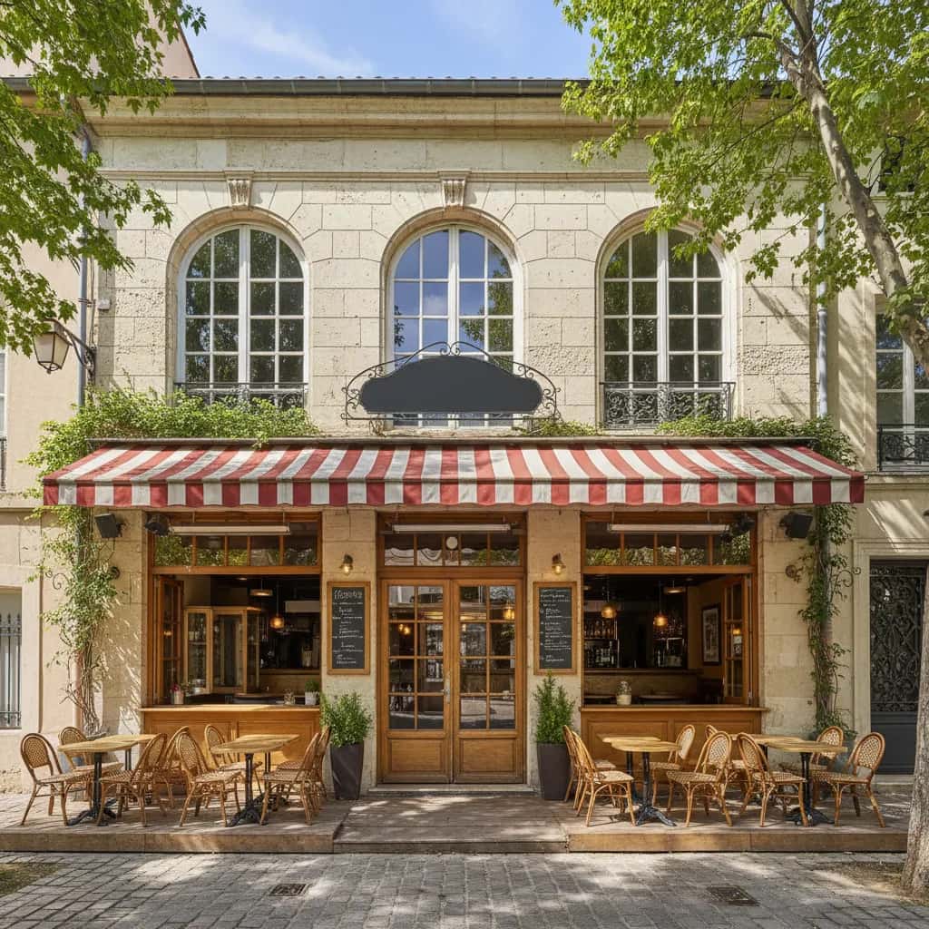 Bar-brasserie 400m² à Montpellier : terrasse - licence IV
