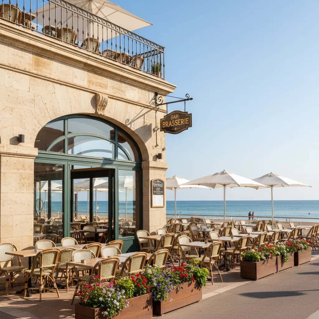 Bar-brasserie 340m² à Montpellier : terrasse - licence IV