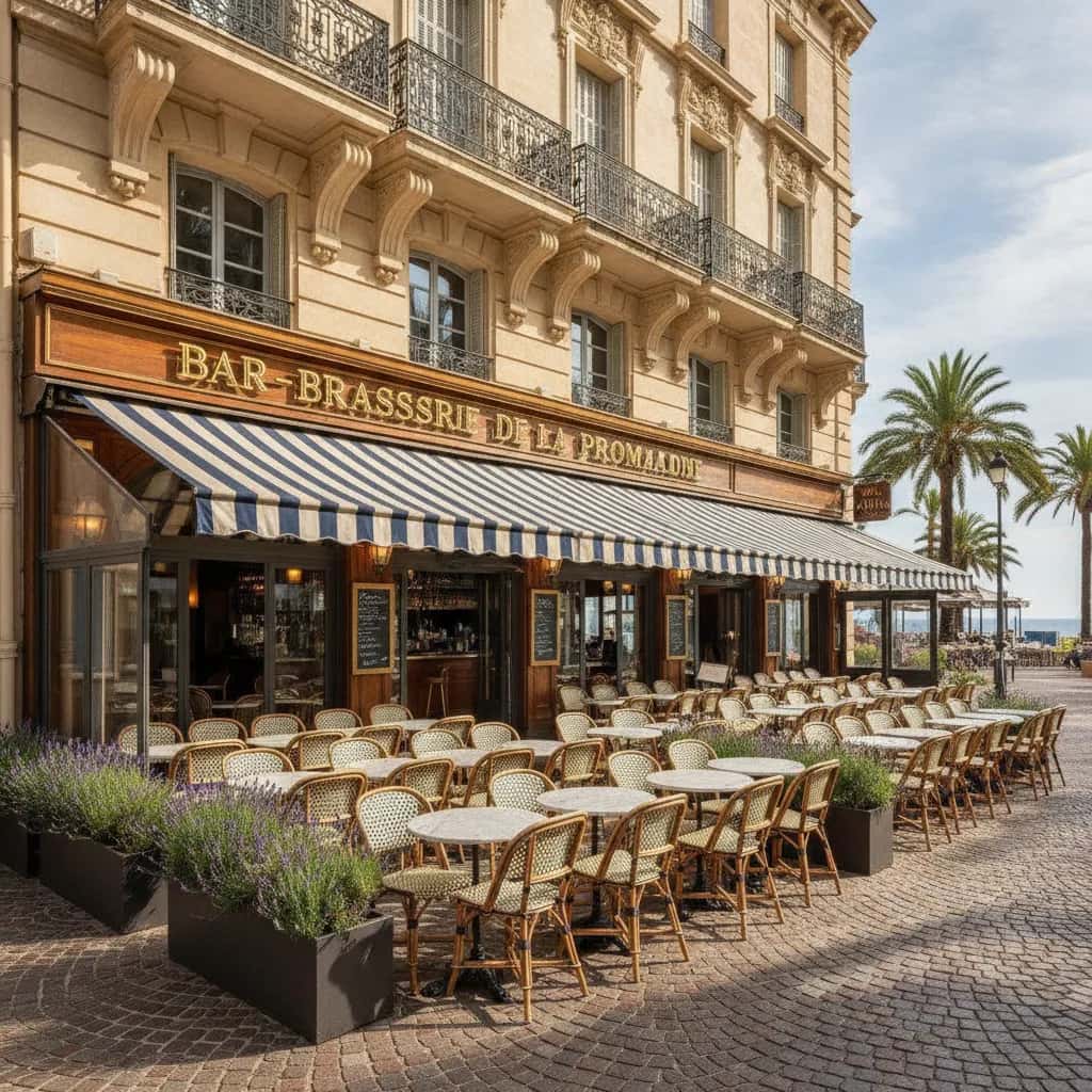 Bar-brasserie 380m² à Nice : terrasse - licence IV