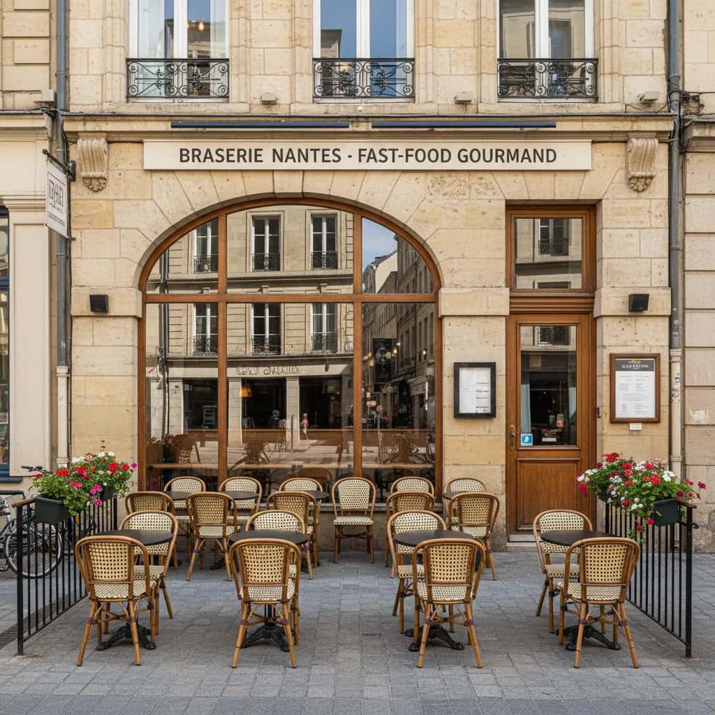 Fast-food 40m² à Nantes : terrasse