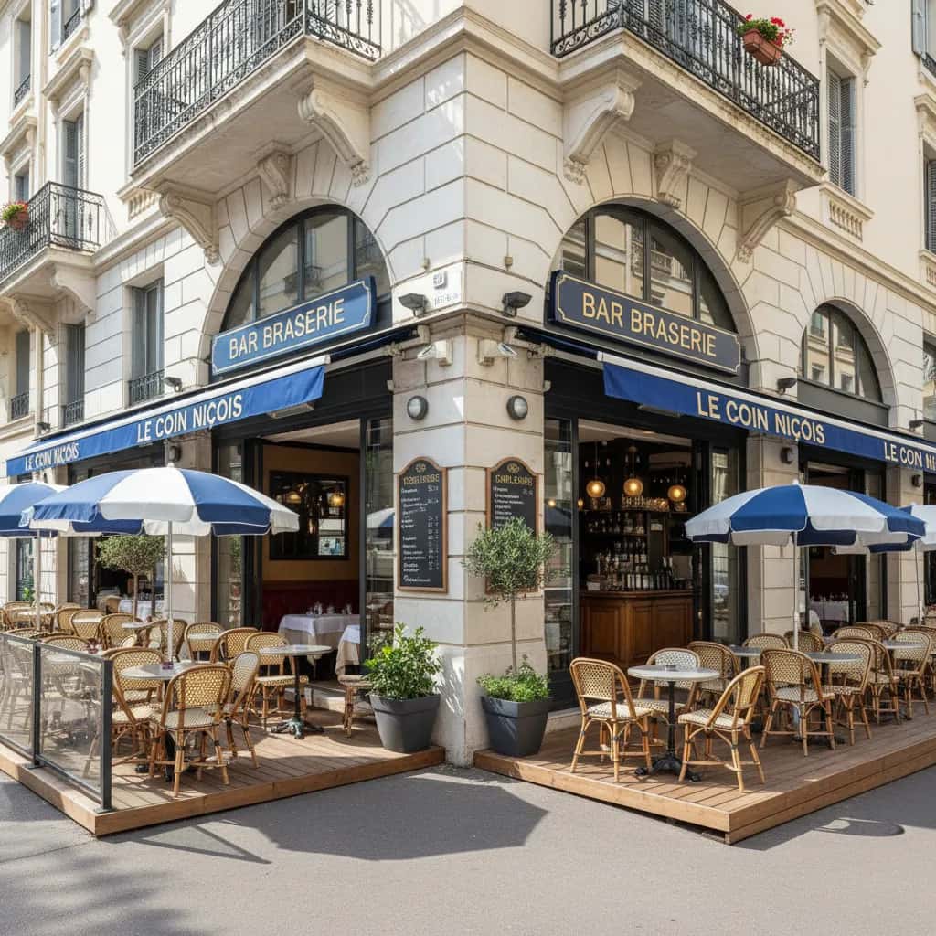 Bar-brasserie 100m² à Nice : terrasse - licence IV