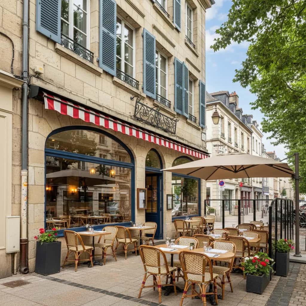 Restaurant 90m² à Nantes : terrasse - extraction