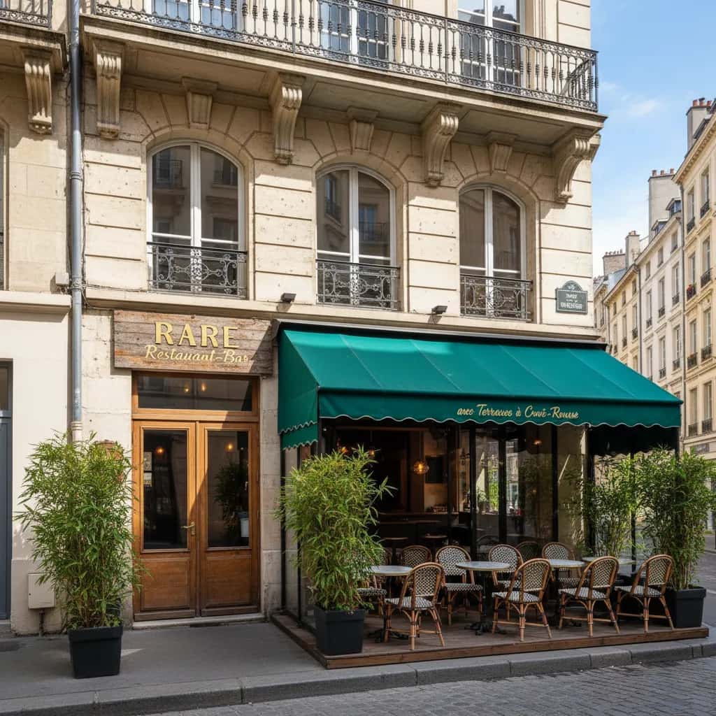 Bar-brasserie 115m² à Lyon : terrasse - licence IV