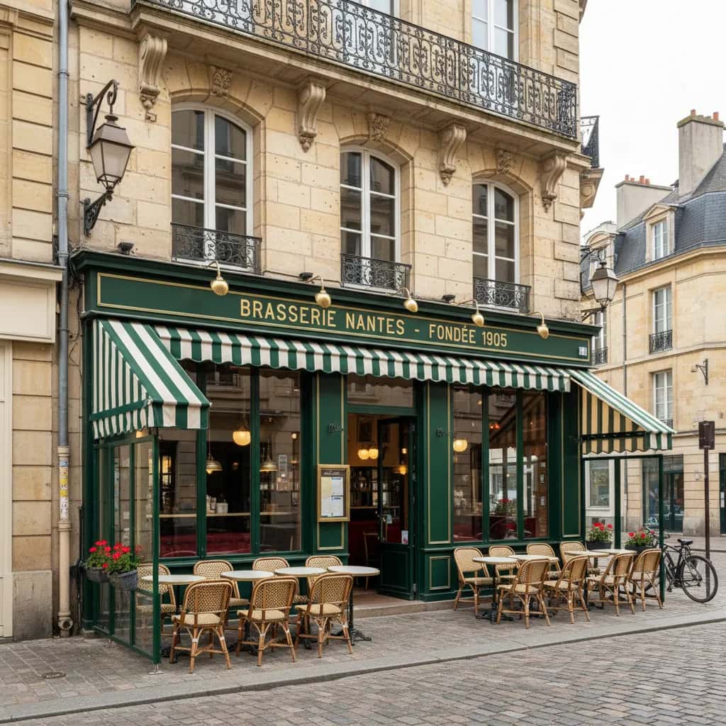 Bar-brasserie 117m² à Nantes : terrasse - licence IV