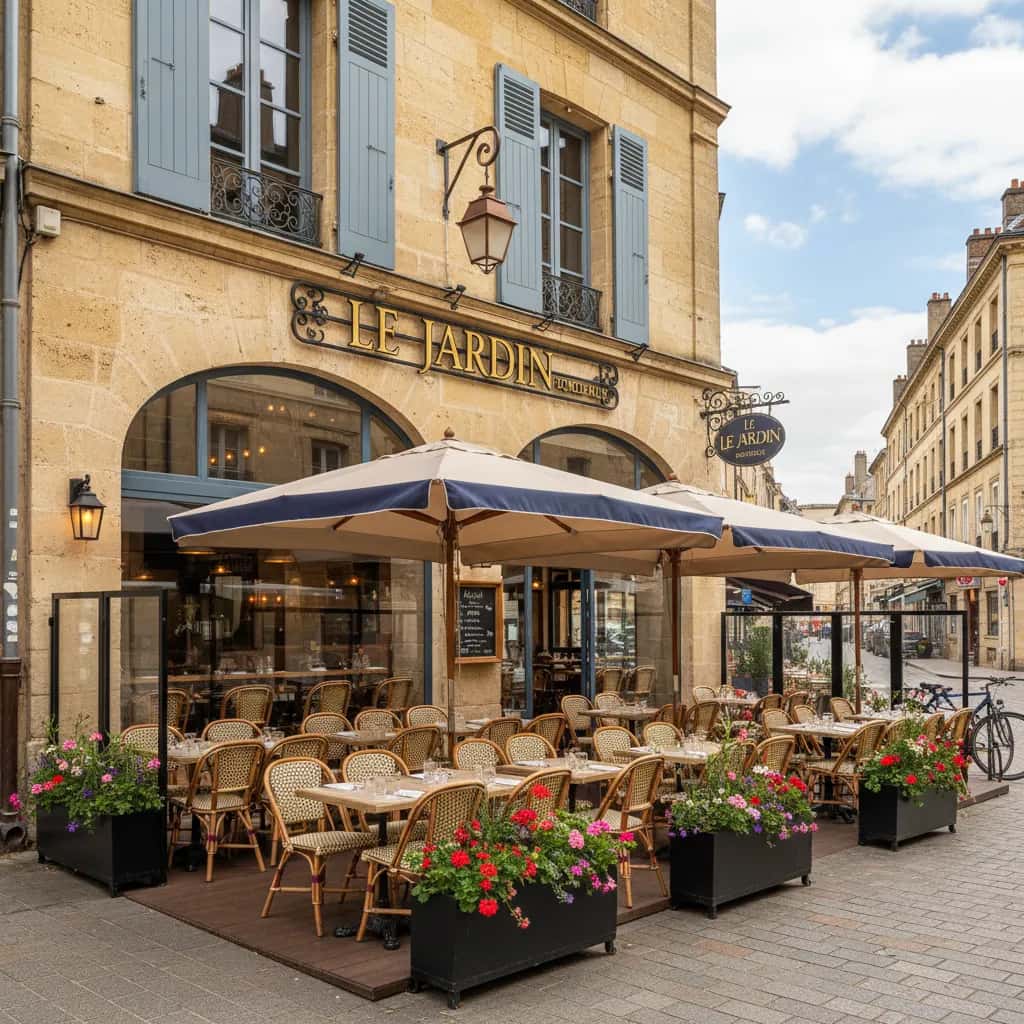 Restaurant 140m² à Bordeaux : terrasse - extraction