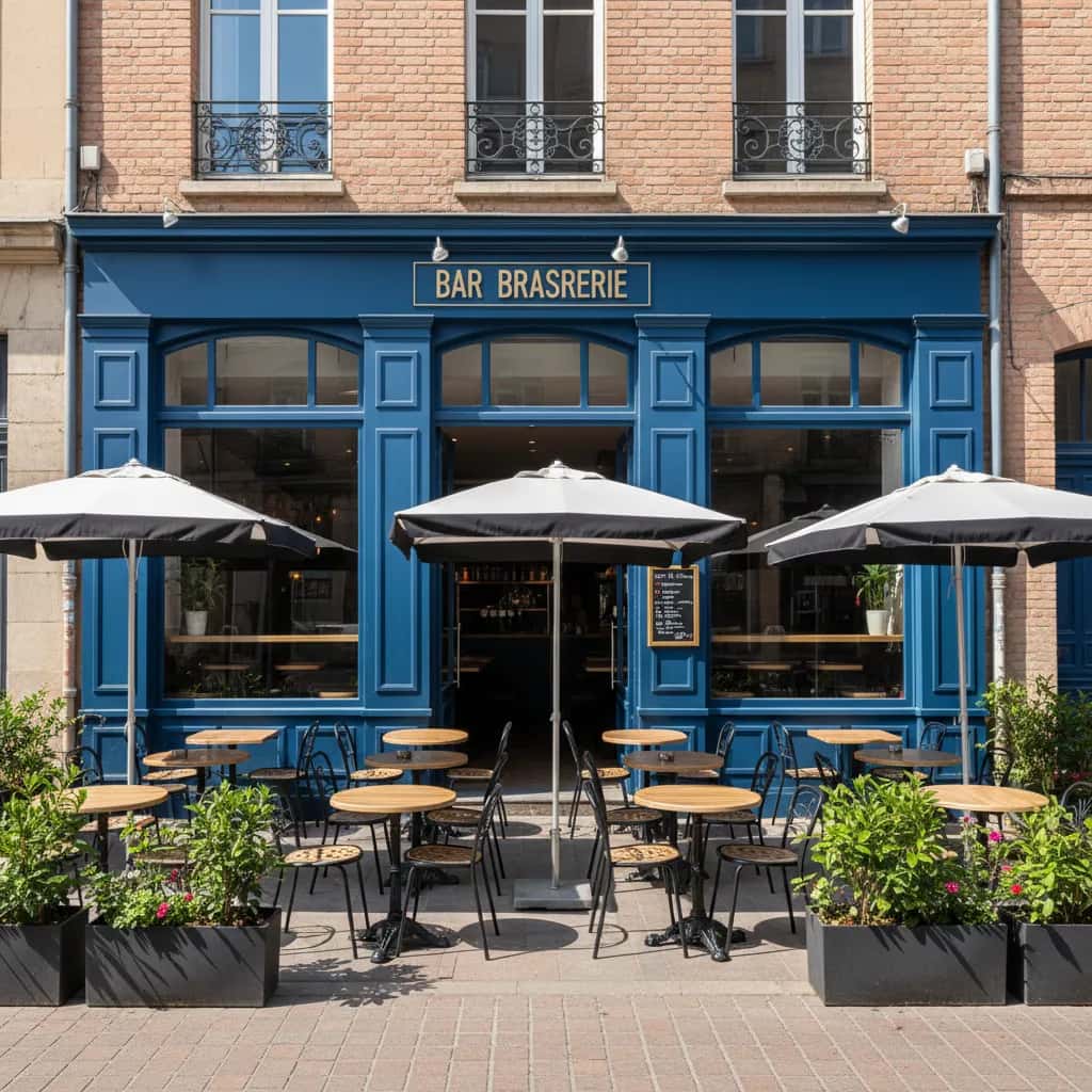 Bar-brasserie 130m² à Toulouse : terrasse - licence IV