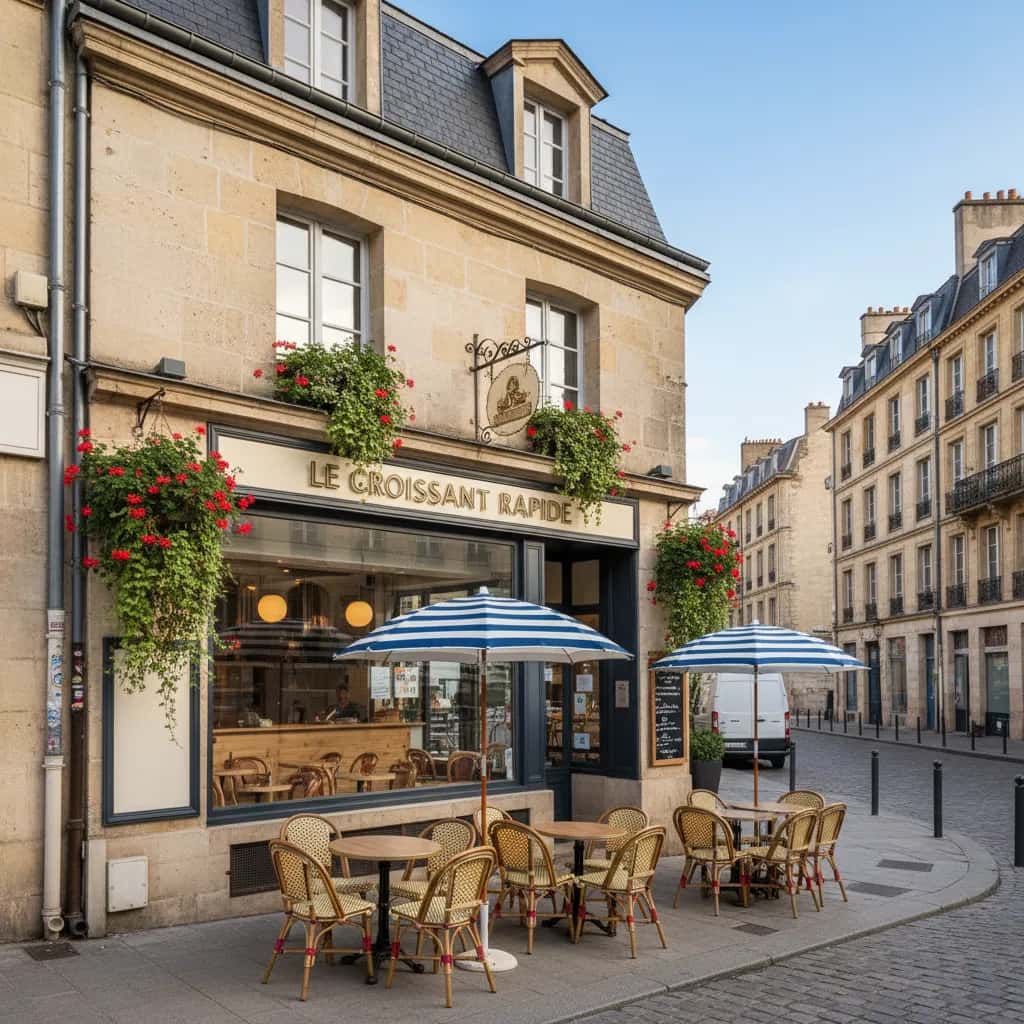 Fast-food 140m² à Bordeaux : terrasse - extraction