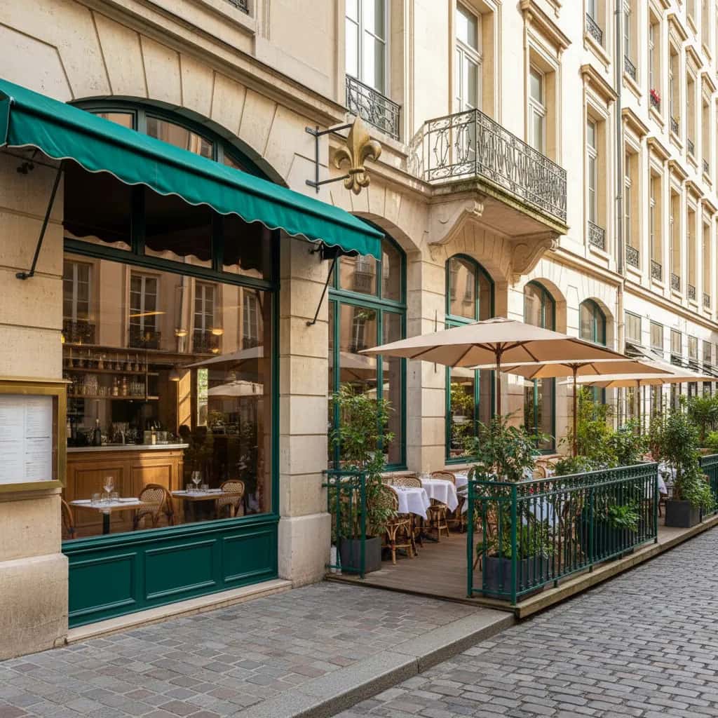 Restaurant 696m² à Lyon : terrasse - licence IV