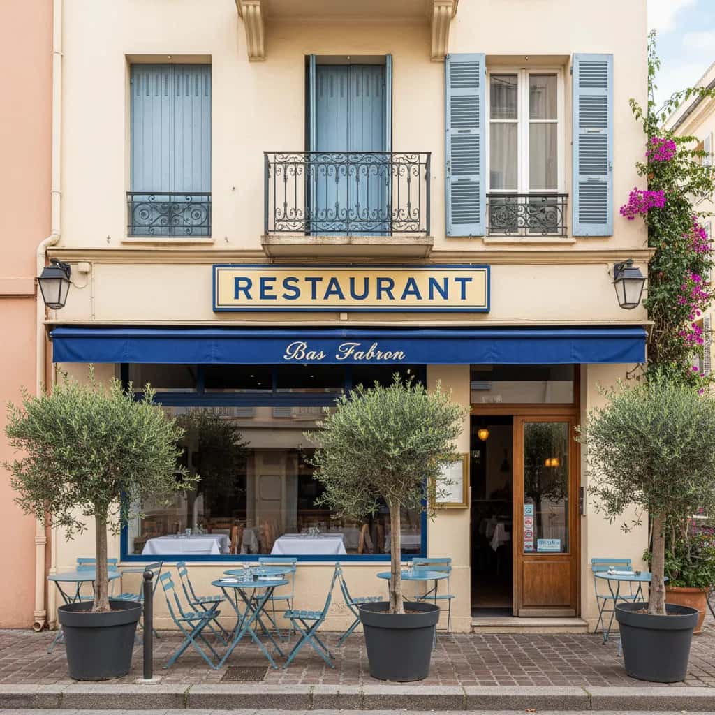 Restaurant 35m² à Nice : terrasse - licence IV